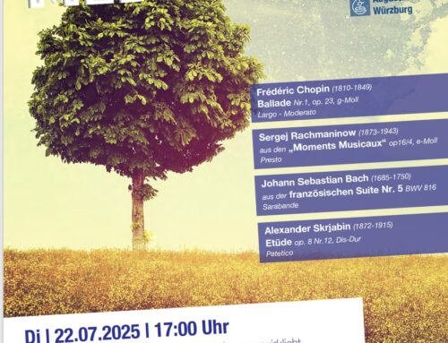 Ankündigung Musik und Meditation am Dienstag, den 22.07.2025
